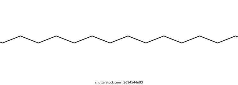 Black on white Horizontal zig zag line wave element. undulating zigzag, crisscross stripes . Vector Illustration . EPS 20 . 