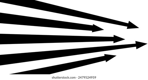 black on white line arrow background