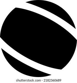 Black on white template circular vector symbol logo icon for web and development. 