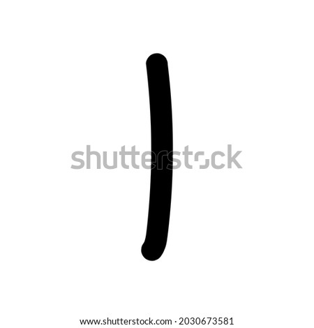 black one tally marks count vector isolated on white background