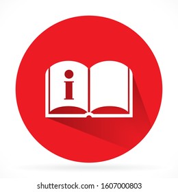 Black open book with text icon. vector icon be used as logo for bookstore or shop, vector icon library, educational or learning concept etc.vector icon