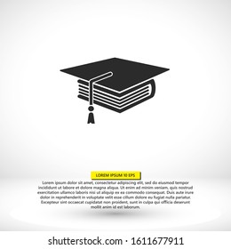 Black open book with text icon. vector icon be used as logo for bookstore or shop, vector icon library, educational or learning concept etc.vector icon