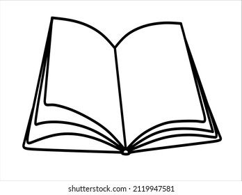 Black open paper book outline line art silhouette drawing illustration icon sign stencil cricut plotter laser cut.School.Bible.Education.Read text.Vinyl wall sticker decal.Logo.Cut file.Story.Learn