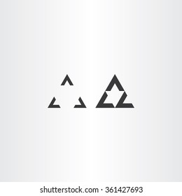 black optical illusion triangle vector design element