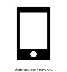 black optimization and tuning smartphone database icon, vector illustration