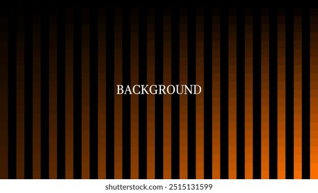 Fondo abstracto negro y naranja con patrón de rayas, textura geométrica moderna, gradiente de superposición. Forma de gráfico