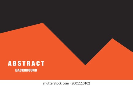 black and orange background abstract vector illustration