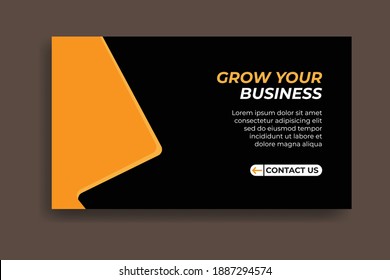 Black and orange background poster design. Great vector for product marketing, sales promotion, web, banner, flyer, online shop, social media etc.