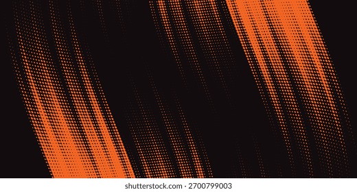 schwarz-orange Pinsel Wrap Auto Aufkleber Muster abstrakte Banner sportliche Linien rot-weiß Farbkombination Grunge Pinsel Muster Rennsport-Design, Vector Illustration.