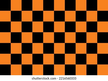 Black and orange checkered pattern