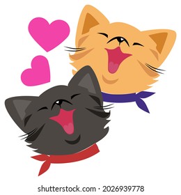 Black And Orange Cute Cats