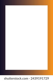 Black and orange frame design