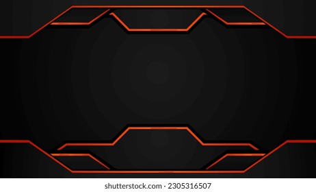black and orange futuristic abstract background