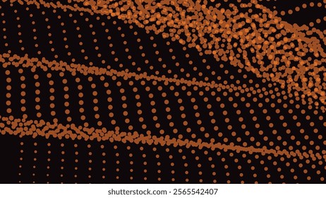 Black orange halftone abstract background for backdrop or presentation