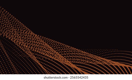 Black orange halftone abstract background for backdrop or presentation