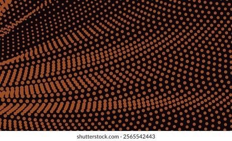 Black orange halftone abstract background for backdrop or presentation