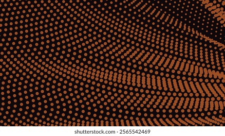 Black orange halftone abstract background for backdrop or presentation