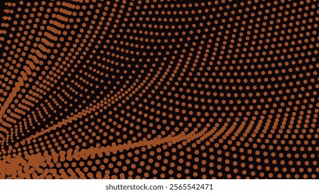 Black orange halftone abstract background for backdrop or presentation