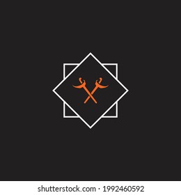 Black And orange Kris logo Vector