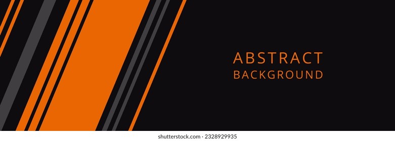 black orange line abstract background for banner and poster