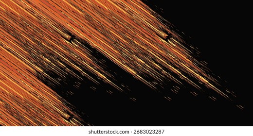 Fondo abstracto moderno negro y naranja con el arte brillante amarillo patrón agradable simple