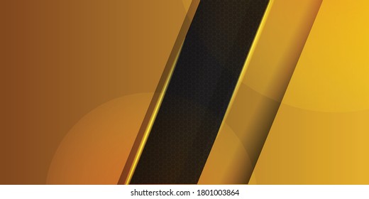 Black and orange overlap background. Texture with dark metal pattern. Modern overlap dimension vector design for presentation design, banner, flyer and much more