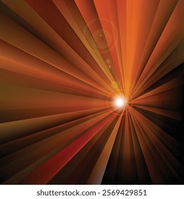 Black Orange Rays Background Design