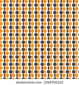 Black and orange rounded vertical geometric shapes pattern.