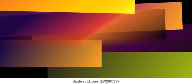 black and orange Sheet Paper Background. black abstract material design for background, card, annual business report, brochure, poster template. vector