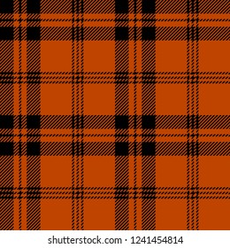 Black and orange tartan plaid Scottish seamless pattern.Texture from tartan, plaid, tablecloths, clothes, shirts, dresses, paper, bedding, blankets and other textile products.