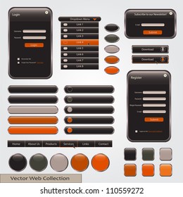 Black and Orange Web Forms Template