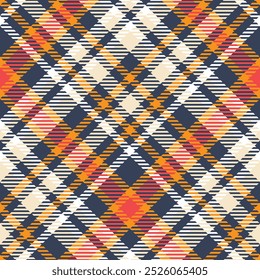 Black Orange White Tartan Pattern Seamless. Sweet Checker Pattern for Shirt Printing,clothes, Dresses, Tablecloths, Blankets, Bedding, Paper,quilt,fabric and Other Textile Products.