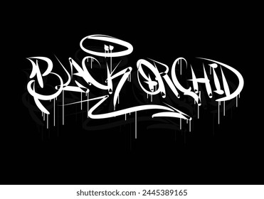 BLACK ORCHID graffiti tag style design