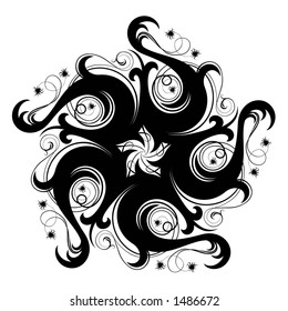Black ornament