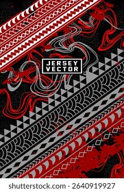 Black Ornament BACKGROUND FOR FULL SUBLIMATION JERSEY
