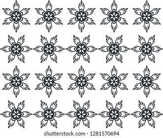 Black Ornament Pattern