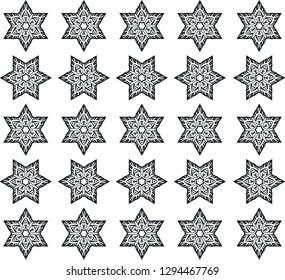 Black Ornament Pattern