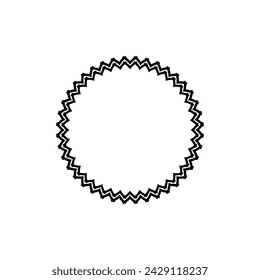 Patrón circular ornamental negro sobre fondo blanco. Diseño de plantilla de tarjeta. Marco de vector decorativo.