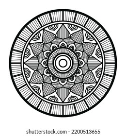 

black ornamental mandala design background,mandala design,Mandala pattern Coloring book Art wallpaper design, black and white mandala