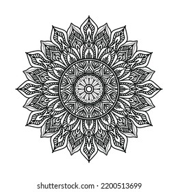 

black ornamental mandala design background,mandala design,Mandala pattern Coloring book Art wallpaper design, black and white mandala