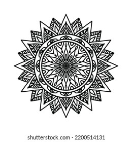 black ornamental mandala design background,mandala design,Mandala pattern Coloring book Art wallpaper design, black and white mandala