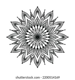 black ornamental mandala design background,mandala design,Mandala pattern Coloring book Art wallpaper design, black and white mandala