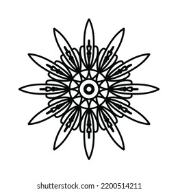 black ornamental mandala design background,mandala design,Mandala pattern Coloring book Art wallpaper design, black and white mandala