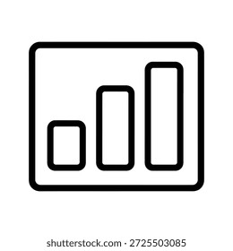 Gráfico de barras de contorno pretas em dados de estatísticas do gráfico de plano de fundo branco