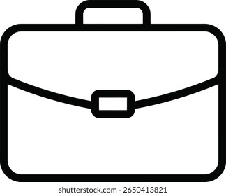Ícone do Porta-arquivos em Preto sobre Plano de Fundo Branco