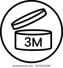 Círculo de contorno negro Tres meses después de la apertura de los Productos de belleza de maquillaje para el cuidado de la piel