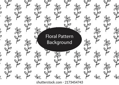 Black outline floral pattern background. best pattern special design for paper, cover, fabric, interior decor and other users.
