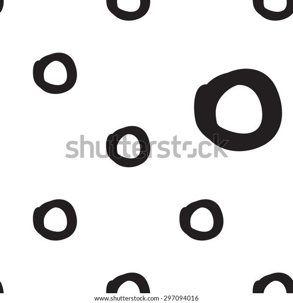 Black Outline Hand Drawn Vector Dot Stock Vector (Royalty Free ...