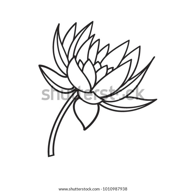 Free Free 279 Lotus Flower Outline Svg SVG PNG EPS DXF File