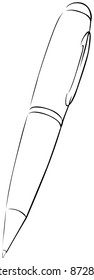 black outline pen